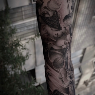 🔥 Foto hot, portfolio modelle  #72600 Tatuatore Egor Filippov