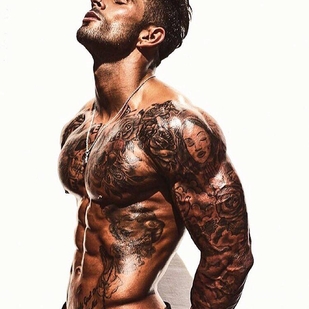 🔥 Foto hot, portfolio modelle  #24021 Modello di tatuaggi Leon Scott