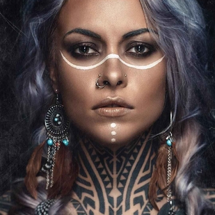 🔥 Foto hot, portfolio modelle  #2217 Modello di tatuaggi Teya Salat