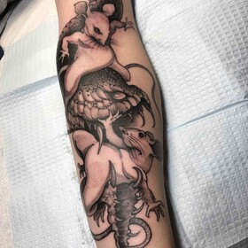 Maestro di un tattoo orientale oscuro - Joao Bosco