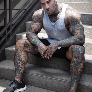 🔥 Foto hot, portfolio modelle  #24852 Modello di tatuaggi Michael Giovanni Rivera