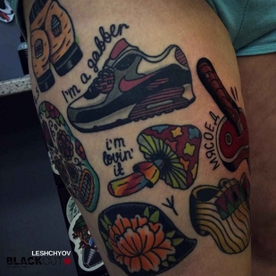 🔥 Foto hot, portfolio modelle  #3712 Tatuatore Egor Leschev