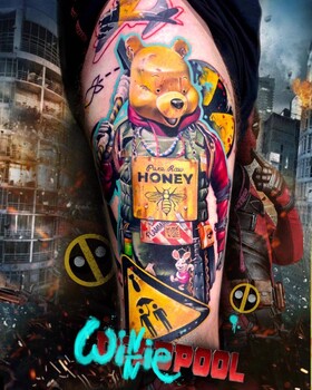 Realismo artistico del tatuaggio da parte di Anjelika Kartasheva