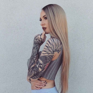 🔥 Foto hot, portfolio modelle  #15104 Modello di tatuaggi Tessa Lizz