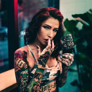 🔥 Foto hot, portfolio modelle  #15273 Modello di tatuaggi Angela Mazzanti