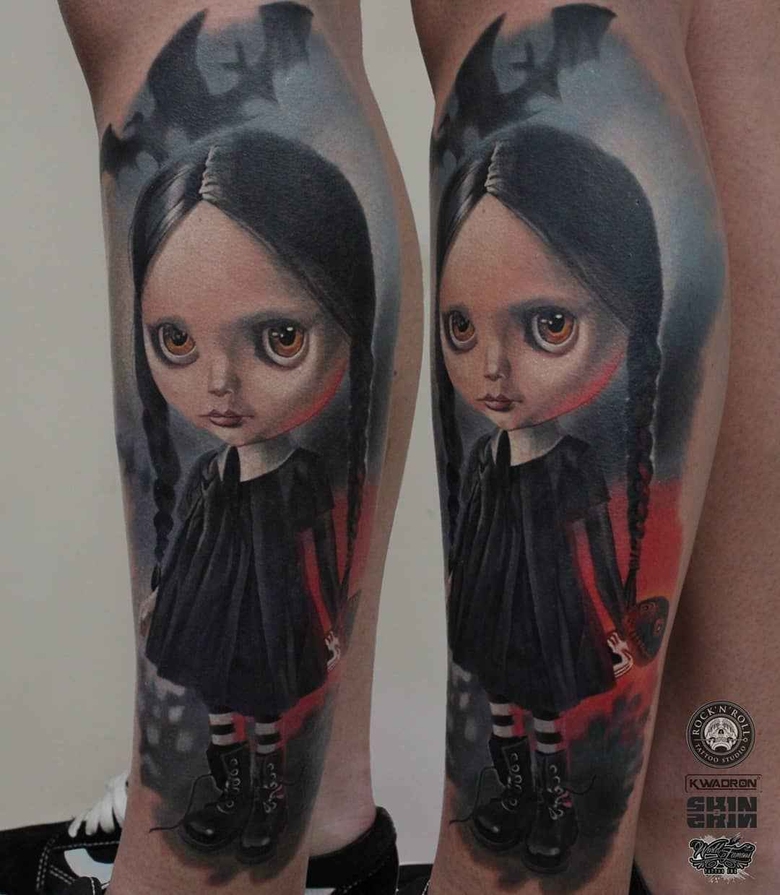 Tattoo artista Dima Khominskiy color e neri e grigi autori tattoo realistici | Wroclaw, Polonia