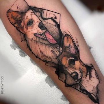 Tatuaggi a watercolor sketch stilizzati da Renata Henriques