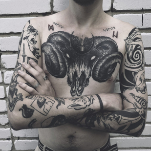 🔥 Foto hot, portfolio modelle  #86055 Tatuatore Mr.Evil Ruslan Bazhanov