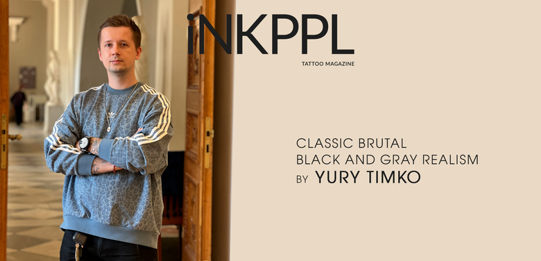 Classico brutale nero e grigio realismo di Yury Timko