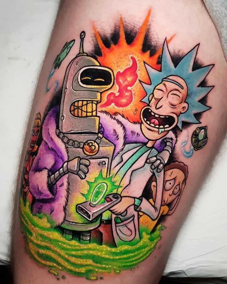 21 tatuaggi di Rick e Morty