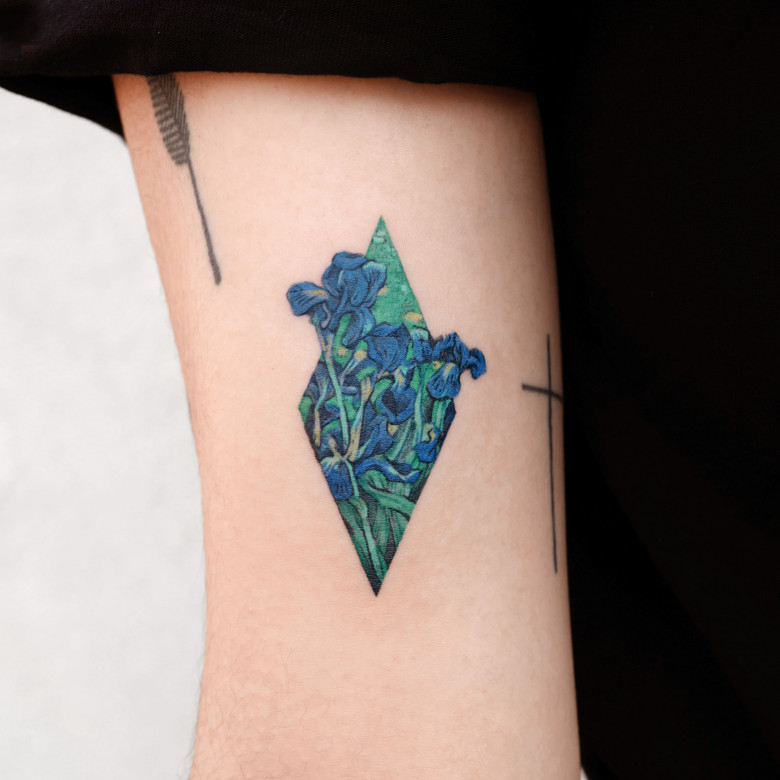 Tattoo based on famous painting by Eden