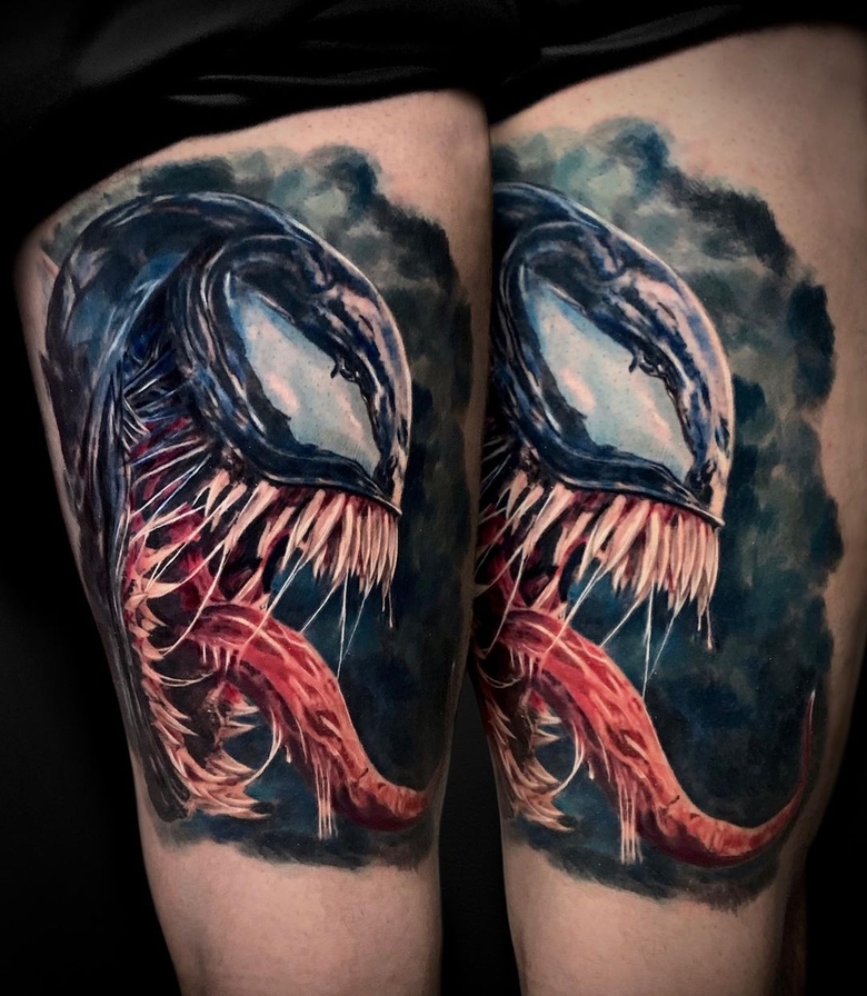 @talonemarcotattoo marvel Venom 토이트 by @talonemarcotattoo