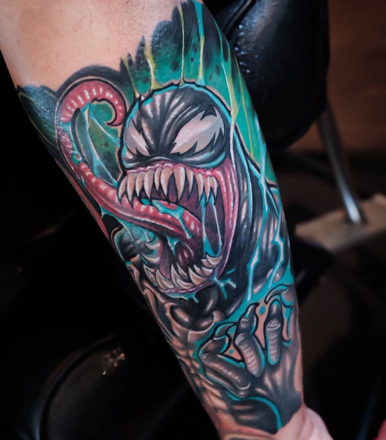 @kinktattoobali marvel Venom 토이트 by @kinktattoobali