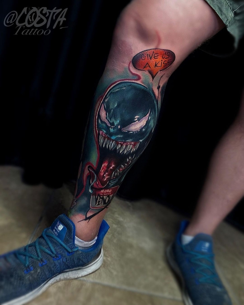 @costa_tattoo marvel Venom 토이트 by @costa_tattoo