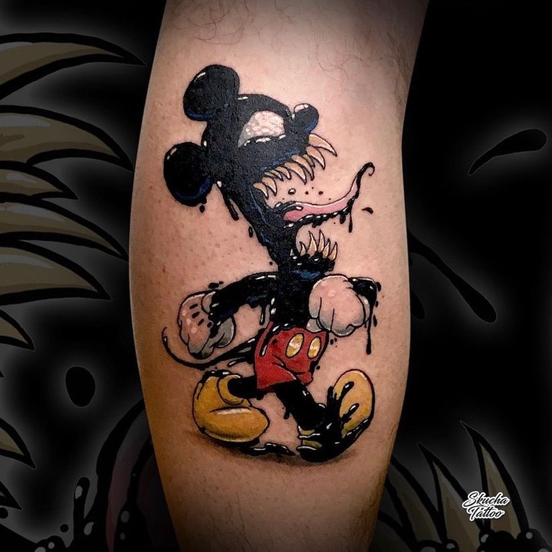 @miejskifolklortattoo marvel Venom 토이트 by @miejskifolklortattoo