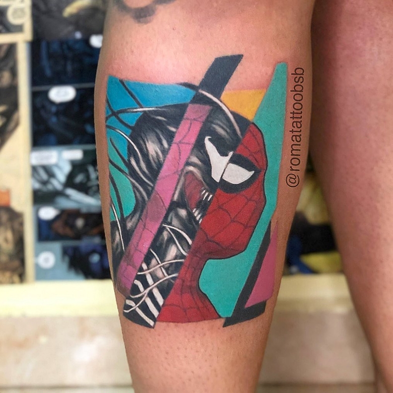 @romatattoobsb marvel Venom 토이트 by @romatattoobsb