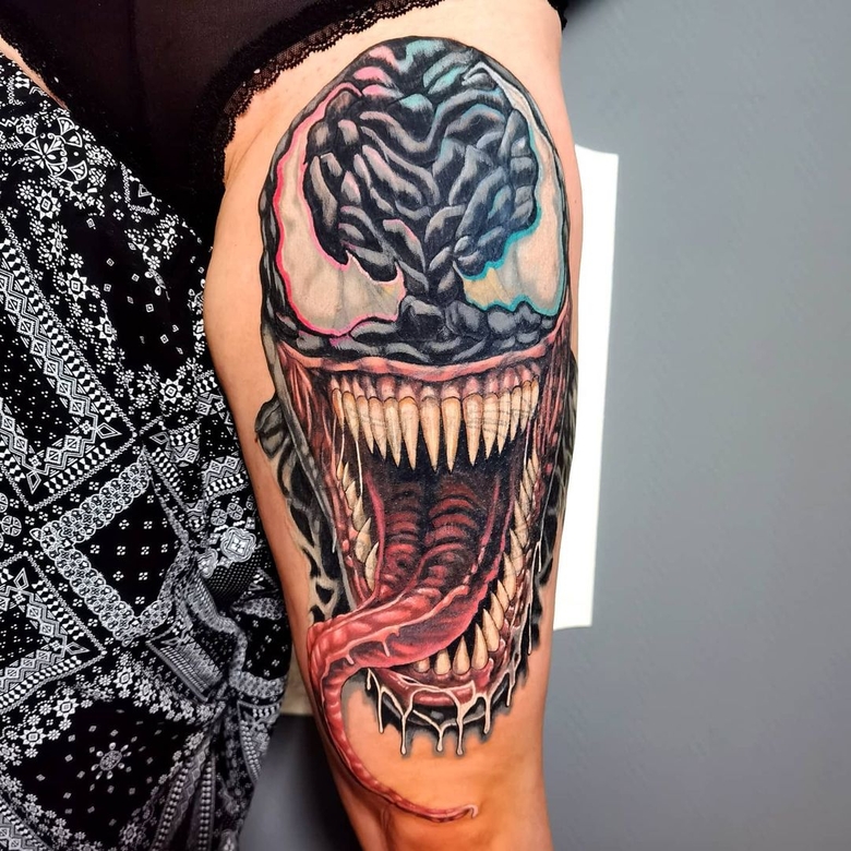 @marko_skorka_demon_art_tattoo marvel Venom 토이트 by @marko_skorka_demon_art_tattoo