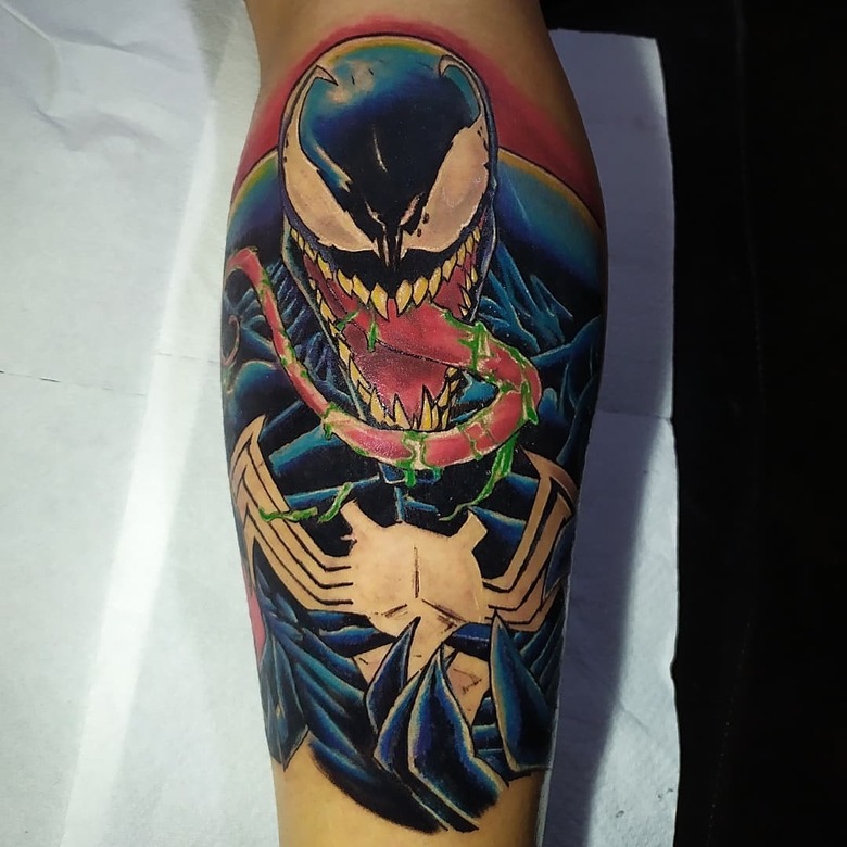 @raphaeltorino_tattoo marvel Venom 토이트 by @raphaeltorino_tattoo