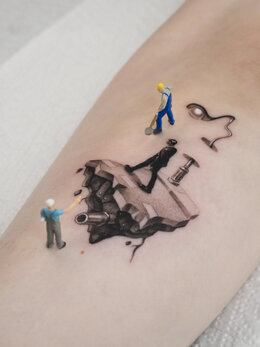 Miniature tattoo
