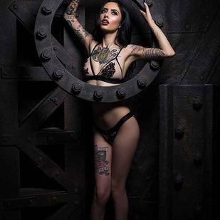 🔥 핫 포토, 모델 포트폴리오  #6531 타투 모델 Karla Blackburn