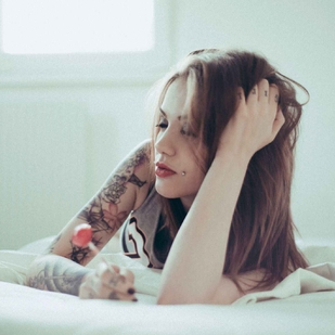 🔥 핫 포토, 모델 포트폴리오  #6076 타투 모델 Jackie Janzer