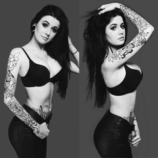 🔥 핫 포토, 모델 포트폴리오  #6384 타투 모델 Cloe Raven