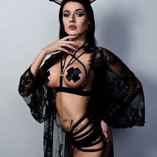 🔥 핫 포토, 모델 포트폴리오  #6435 타투 모델 Cloe Raven