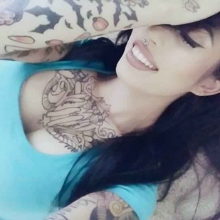 🔥 핫 포토, 모델 포트폴리오  #6564 타투 모델 Karla Blackburn