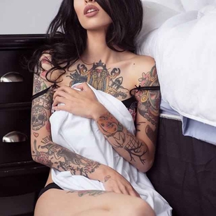 🔥 핫 포토, 모델 포트폴리오  #6498 타투 모델 Karla Blackburn