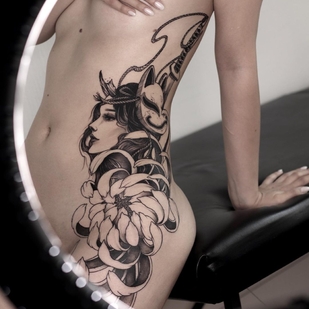 🔥 핫 포토, 모델 포트폴리오  #61624 타투이스트 Abra Tattoo