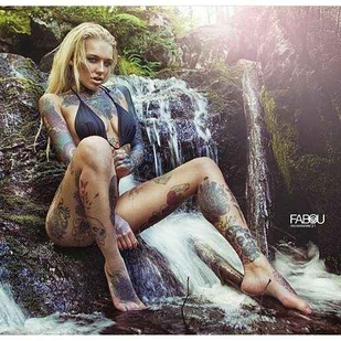 🔥 핫 포토, 모델 포트폴리오  #9871 타투 모델 Lauren Brock