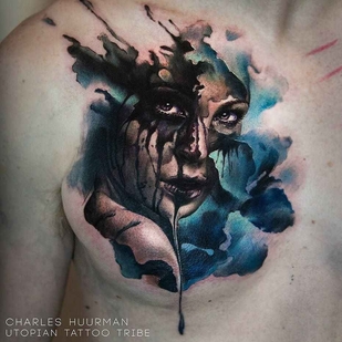 🔥 핫 포토, 모델 포트폴리오  #9064 타투이스트 Charles Huurman