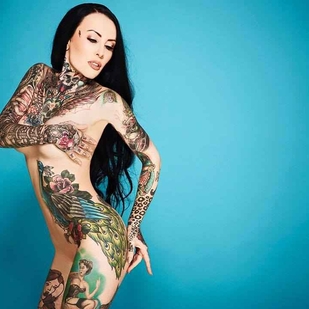 🔥 핫 포토, 모델 포트폴리오  #9404 타투 모델 Makani Terror