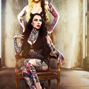 🔥 핫 포토, 모델 포트폴리오  #9414 타투 모델 Makani Terror