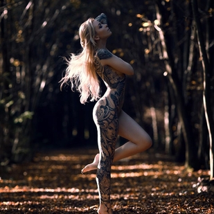 🔥 핫 포토, 모델 포트폴리오  #35814 타투 모델 Lisa Kroiss