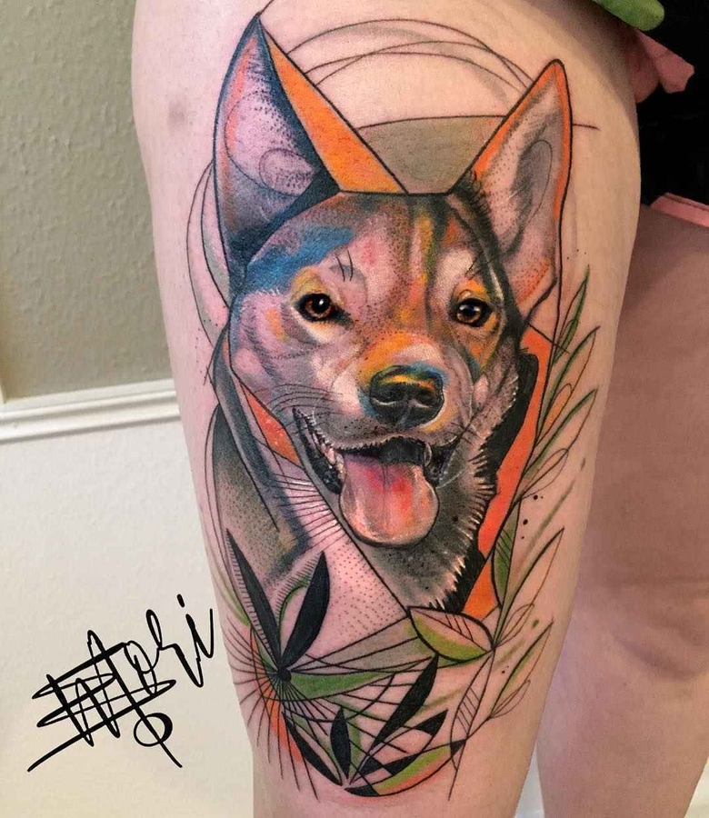 타투 아티스트 모 모리가 스타일 스케치 워터컬러 타투를 제작 | 독일, 베를린 | #inkpplcom #colortattoo #sketch #watercolor #brighttattoo #sketchstyletattoo #fullcolortattoo #animalstattoo #authorsstyle