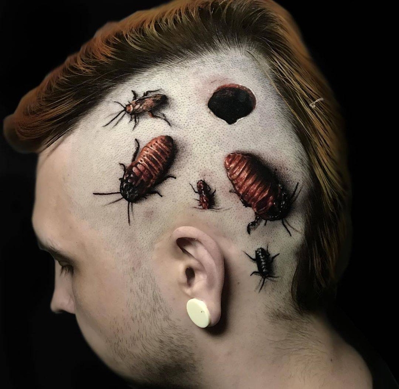 Tattoo 아티스트 카렌 트세노이, 색상과 검정과 흰색 현실적인 타투 | 모스크바, 러시아