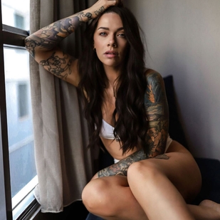 🔥 핫 포토, 모델 포트폴리오  #54578 타투 모델 Emily Rackham