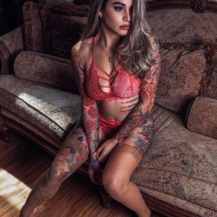 🔥 핫 포토, 모델 포트폴리오  #30461 타투 모델 Nikki Nichole