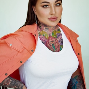 🔥 핫 포토, 모델 포트폴리오  #36158 타투 모델 Yaroslava Naumenko