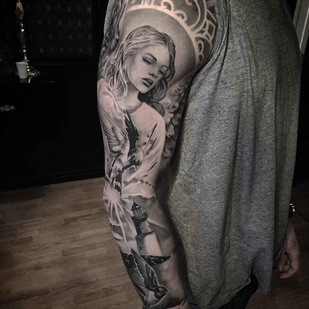 🔥 핫 포토, 모델 포트폴리오  #1190 타투이스트 Niceguy Chris Tattoo