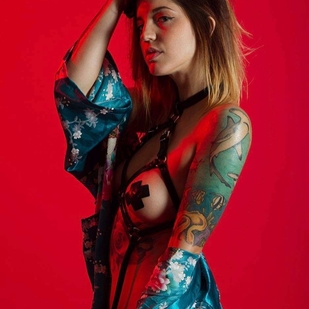 🔥 핫 포토, 모델 포트폴리오  #21598 타투 모델 Vaire