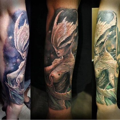 타투 아이디어 #71122 타투이스트 Aleksandra Safronova