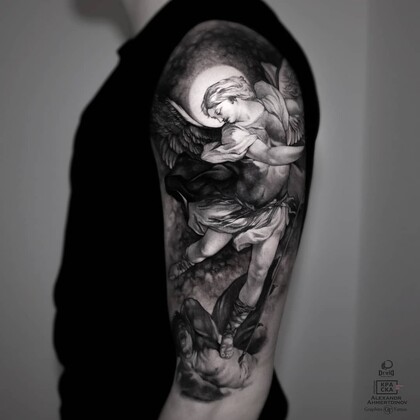타투 아이디어 #37091 타투이스트 Aleksandr Ahmertdinov