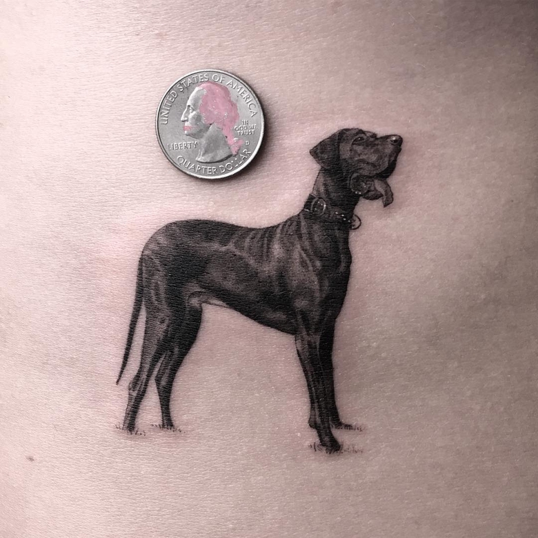Tattoo 아티스트 Nal, 저자의 스타일 블랙&그레이 현실적인 최소화된 타투 | 미국