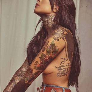 🔥 핫 포토, 모델 포트폴리오  #24224 타투 모델 María Candelaria Tinelli