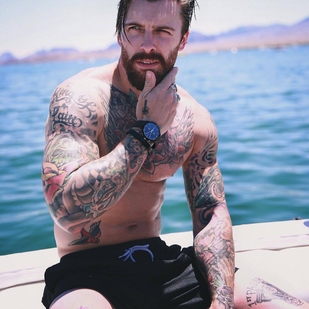 🔥 핫 포토, 모델 포트폴리오  #32358 타투 모델 Levi Stocke