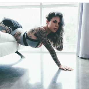 🔥 핫 포토, 모델 포트폴리오  #15297 타투 모델 Lauren Hebert