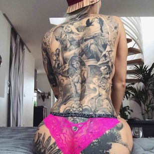 🔥 핫 포토, 모델 포트폴리오  #14973 타투 모델 Jill Hardener