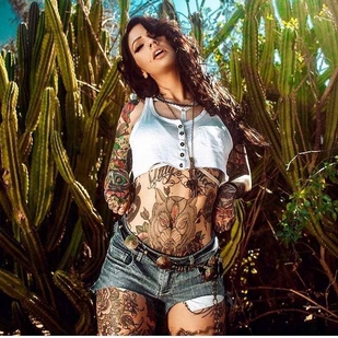 🔥 핫 포토, 모델 포트폴리오  #15267 타투 모델 Angela Mazzanti